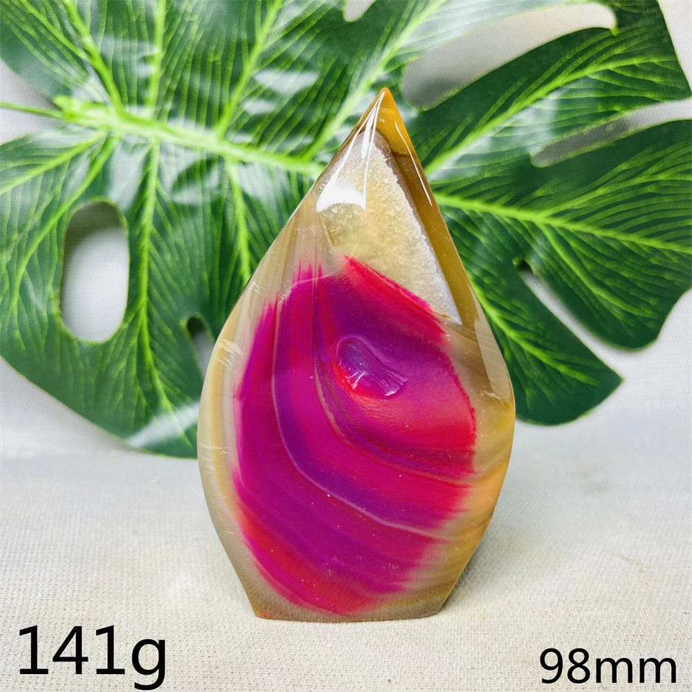 Natural Agate Free Form Tower Rainbow Crystal Geode Home Room Decoration Gift Witchcraft Altar Prayer Spiritual Healing Prayer