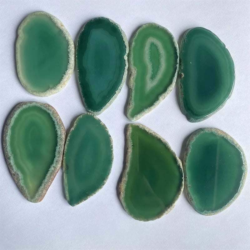 Natural Agate Geode Polished Irregular Crystal Slice Stone DIY Pendant Mineral Home Decoration Healing Crystal Stone Slice Gifts