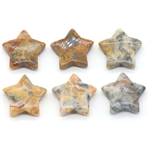 1 PC Star Statue Natural Crystal Onyx Bare Stone Meditation Healing Reiki Gems Gift Collection Home Decor Decorations 30x30mm