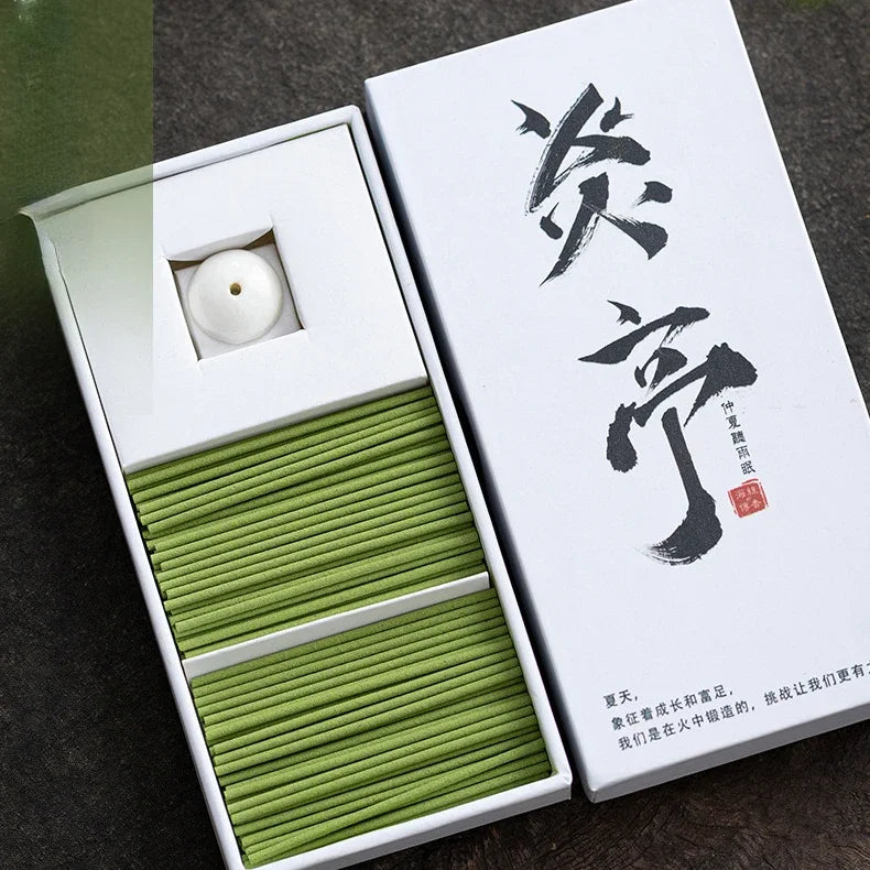 100pcs Boxed Japanese Short Thread Incense Home Bedroom Hotel Tea Room Aromatherapy Air Purification Long-lasting Fragrance