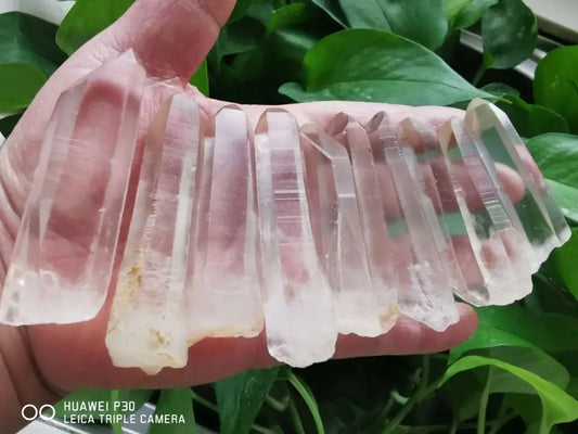 6-10cm  NATURAL CLEAR Lemurian Seed QUARTZ CRYSTAL Wand ORIGINAL POINTS Specimen