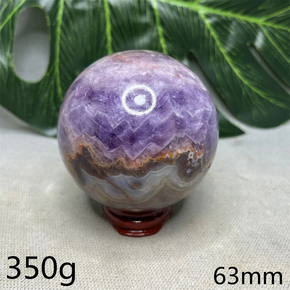 Brazil Natural Gemstone Ball Amethyst Agate Rainbow Crystal Home Room Decoration Gift Witchcraft Altar Prayer Spiritual Healing