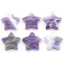 1 PC Star Statue Natural Crystal Onyx Bare Stone Meditation Healing Reiki Gems Gift Collection Home Decor Decorations 30x30mm