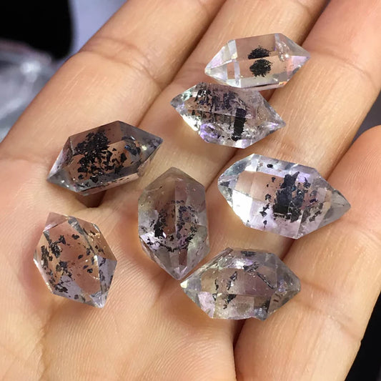 Natural Herkimer Diamond White Crystal Mineral Energy Raw Stone Crystal Reiki Healing Gemstones Power Home Decoration 1-10g