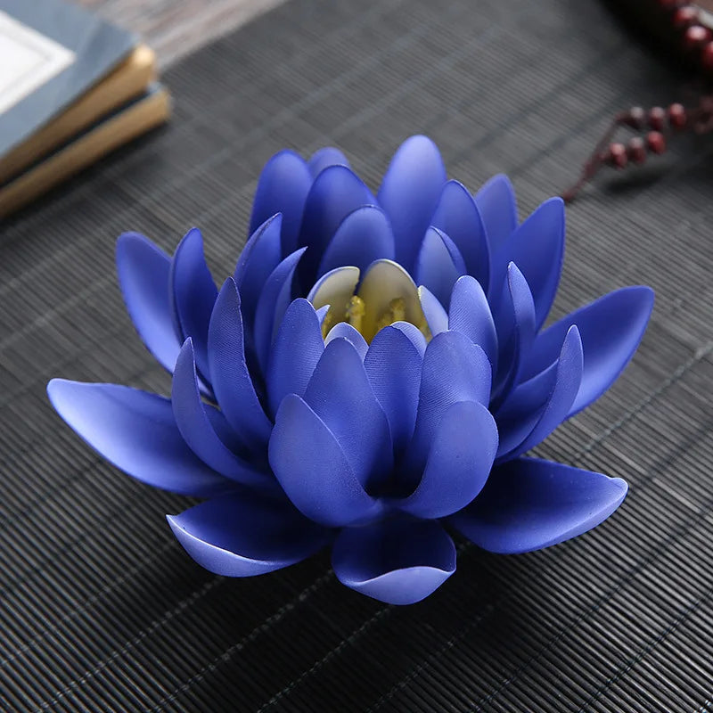 Zen Ceramic Censer Handicrafts Home Ornaments Water Lily Incense Burner Lotus Incense Stick Holder