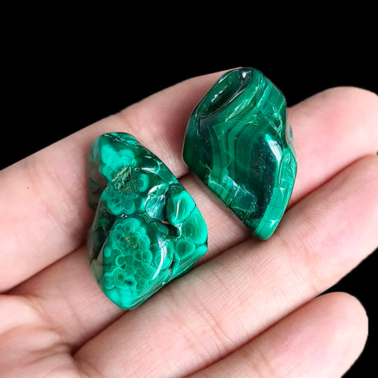 1Pc Malachite Tumbled Stone Natural Crystal Rare Energy Gemstone Mineral For Healing DIY Pendants Witchcraft 7 Chakra Home Decor
