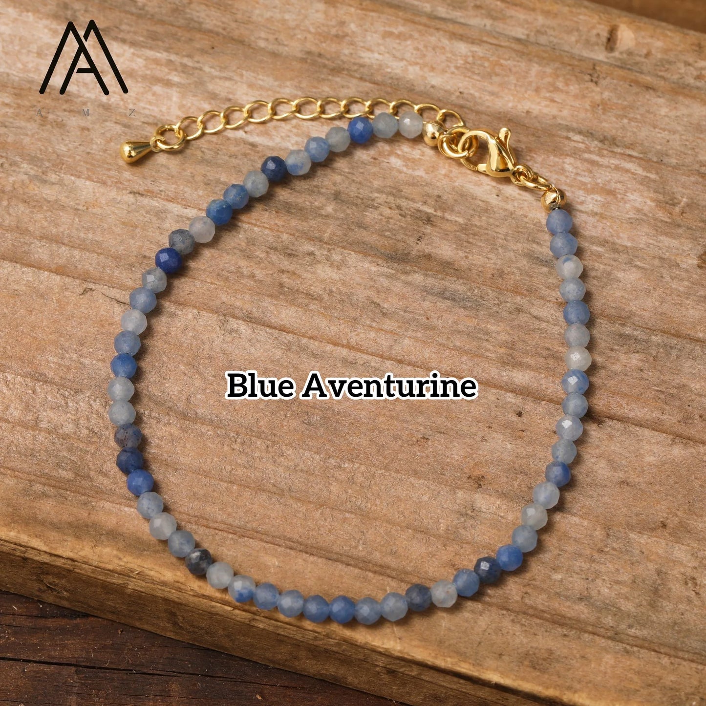 Minimalist Bracelets Natural Crystal Faceted Gemstone 2-3mm Beads Boho Jewelry Stainless Steel Chain Bracelet Friendship Gifts