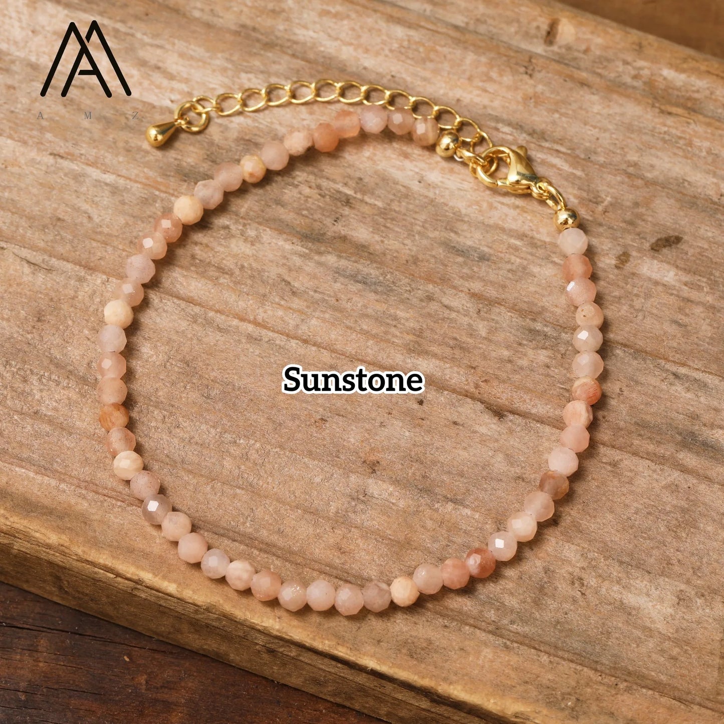 Minimalist Bracelets Natural Crystal Faceted Gemstone 2-3mm Beads Boho Jewelry Stainless Steel Chain Bracelet Friendship Gifts