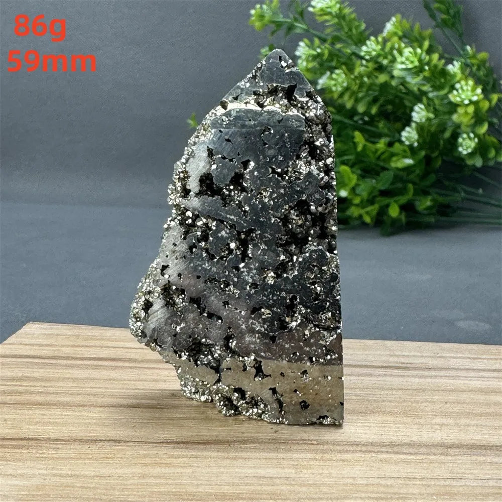 Natural Rare Chalcopyrite Wand Healing Crystal Tower Mineral Gemstone Obelisk Meditation Feng Shui Witchcraft Home Decor
