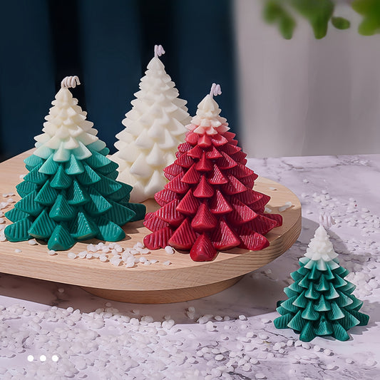 BlingFun 2pcs Christmas Tree Scented Candles - Perfect for Holiday Decor, Parties & Gifts, Soy Wax Blend, Christmas Decor