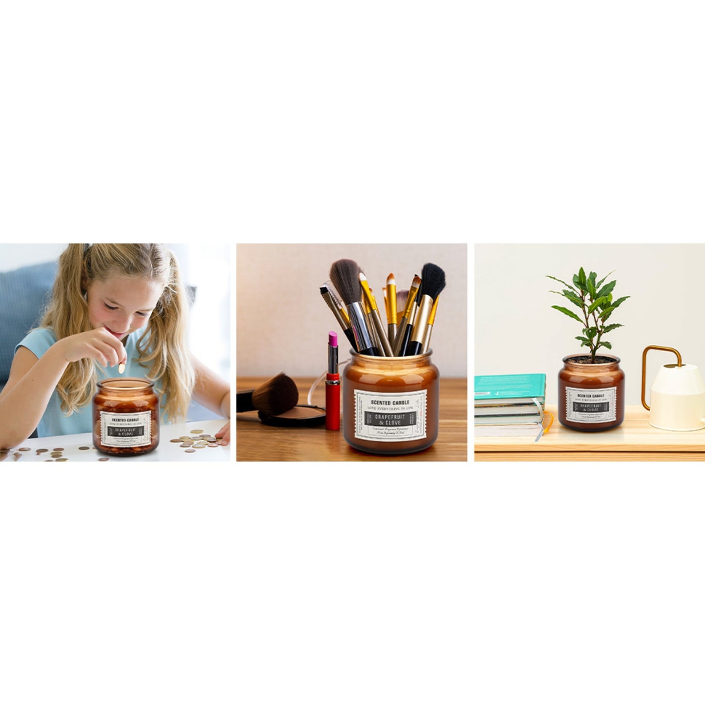 Candles for Home Scented, 15.5oz 130H Aromatherapy Candle, 3 Stickers for DIY Anniversary Box Gifts for Boyfriend, Him, Dad, Husband, Funny Birthday Gifts Men/Women, Mens Room Decor