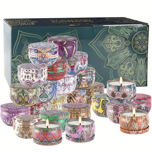 for Halloween, Christmas, Father's Day or weddings, twenty-four scented candles (2.36inch*1.5inch) make the perfect gift for friends, colleagues or family.